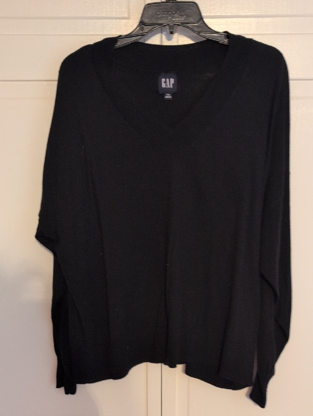 GAP Black V-Neck Knit Sweater